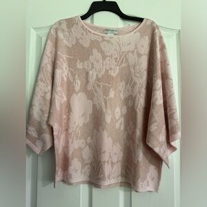 Elegant Sweater Tunic pink with metallic gold
